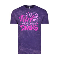 Cloud Purple funny springboard diving quote diver gift for love girl Vintage Tee - lanVoArt