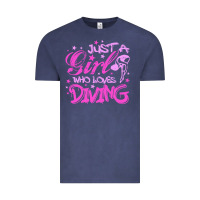 Vintage Denim funny springboard diving quote diver gift for love girl Vintage Tee - lanVoArt