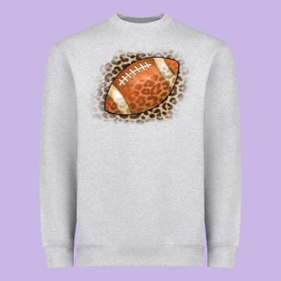 American Football Leopard Heavyweight Sweatshirt Designed By Cowcowdesign