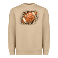 Mushroom American Football Leopard Heavyweight Sweatshirt - CowCowDesign