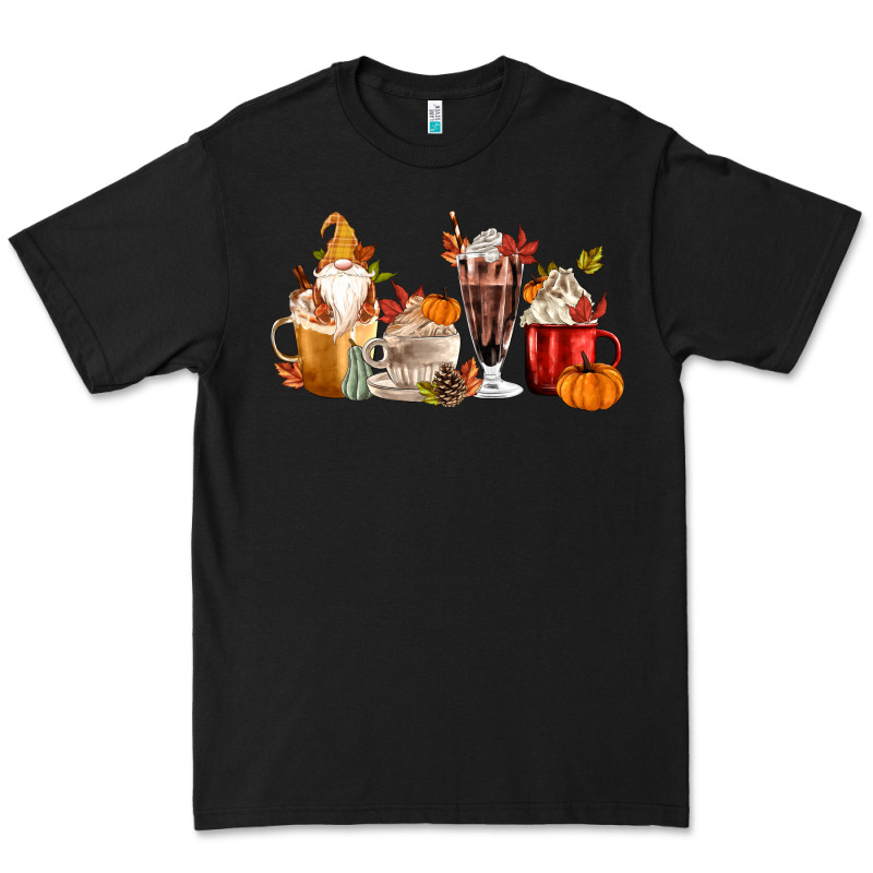 Fall Gnome Coffee Cups Premium Tee by MaliasSmallBusiness | Teevron