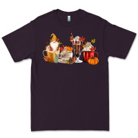 Plum Fall Gnome Coffee Cups Premium Tee - MaliasSmallBusiness