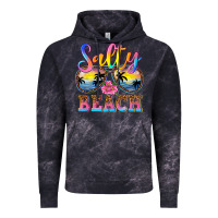 Cloud Black Salty beach Vintage Hoodie - NancyCooperArtShop