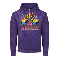Cloud Purple Salty beach Vintage Hoodie - NancyCooperArtShop