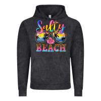 Vintage Black Salty beach Vintage Hoodie - NancyCooperArtShop