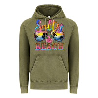 Vintage Olive Salty beach Vintage Hoodie - NancyCooperArtShop