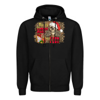 Black this is as merry as i get skull Zipper Hoodie - FaDigitalArtStudio