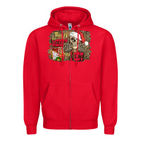 Red this is as merry as i get skull Zipper Hoodie - FaDigitalArtStudio
