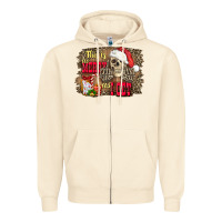 Sandshell this is as merry as i get skull Zipper Hoodie - FaDigitalArtStudio