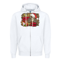 White this is as merry as i get skull Zipper Hoodie - FaDigitalArtStudio