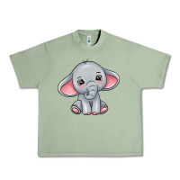 Oil Green elephant Urban Heavy Tee - texasbilliewilder