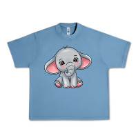 Pebble Blue elephant Urban Heavy Tee - texasbilliewilder