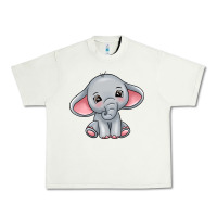 Pistachio elephant Urban Heavy Tee - texasbilliewilder