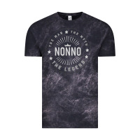 Cloud Black Graphic 365 Nonno The Legend Grandpa Men Funny Gift Vintage Tee - lanVoArt