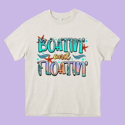 Boatin' And Floatin' Heavy Core Tee Designed By Jahusdesignshop