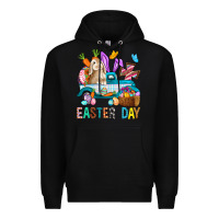 Black Easter Day With Truck Premium Hoodie - BundleAndBundleShop