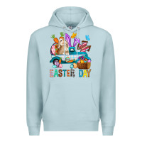 Blue Mist Easter Day With Truck Premium Hoodie - BundleAndBundleShop