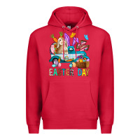 Cardinal Easter Day With Truck Premium Hoodie - BundleAndBundleShop