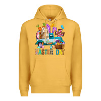 Mustard Easter Day With Truck Premium Hoodie - BundleAndBundleShop