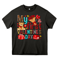 Asphalt my first valentines day Heavy Core Tee - NancyCooperArtShop