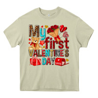 Mossy my first valentines day Heavy Core Tee - NancyCooperArtShop