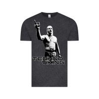 Vintage Black techno viking Vintage Tee - lanVoArt