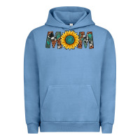 Pigment Pebble Blue sunflower mom Urban Hoodie - Artiststas
