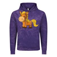 Cloud Purple cute horse Vintage Hoodie - texasbilliewilder