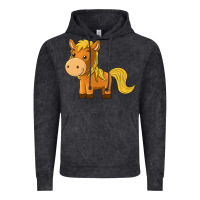 Vintage Black cute horse Vintage Hoodie - texasbilliewilder