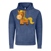 Vintage Denim cute horse Vintage Hoodie - texasbilliewilder