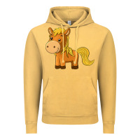 Vintage Mustard cute horse Vintage Hoodie - texasbilliewilder