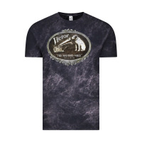 Cloud Black his master's voice Vintage Tee - lanVoArt