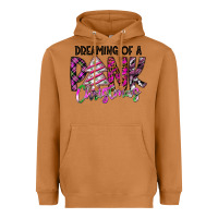 Meerkat Dreaming Of A Pink Christmas Heavyweight Hoodie - CowhideDigitalArt