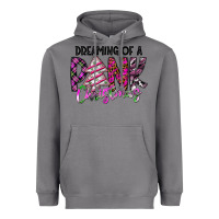 Storm Dreaming Of A Pink Christmas Heavyweight Hoodie - CowhideDigitalArt