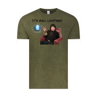 Vintage Olive ball lightning; osbournes want to believe Vintage Tee - lanVoArt