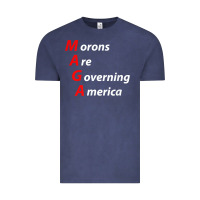 Vintage Denim morons are governing america anti trump political t shirt Vintage Tee - lanVoArt