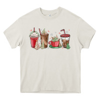 Cream christmas tree cake and coffee cups Heavy Core Tee - MaliasSmallBusiness