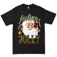 Black Feeling Jolly with Santa Premium Tee - NancyCooperArtShop