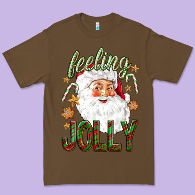 Feeling Jolly With Santa Premium Tee Designed By Nancycooperartshop