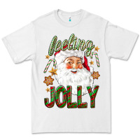 White Feeling Jolly with Santa Premium Tee - NancyCooperArtShop