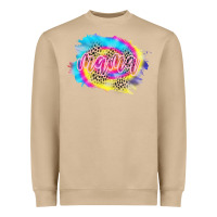 Mushroom Mama Tie dye Leopard Heavyweight Sweatshirt - CowCowDesign
