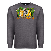 Charcoal Heather today we are all irish Premium Sweatshirt - CowhideDigitalArt