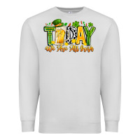 Dove Grey today we are all irish Premium Sweatshirt - CowhideDigitalArt