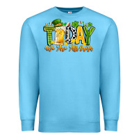 Ocean Blue today we are all irish Premium Sweatshirt - CowhideDigitalArt