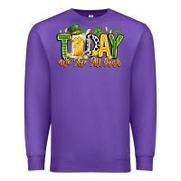 Purple today we are all irish Premium Sweatshirt - CowhideDigitalArt