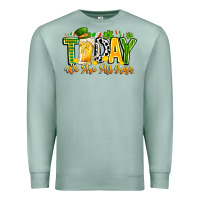 Seafoam today we are all irish Premium Sweatshirt - CowhideDigitalArt