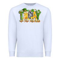 White today we are all irish Premium Sweatshirt - CowhideDigitalArt