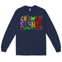 Navy crawfish season mardi gras carnival Long Sleeve Tee - Jasminsmagicworld
