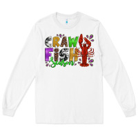 White crawfish season mardi gras carnival Long Sleeve Tee - Jasminsmagicworld
