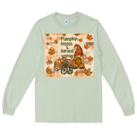 Matcha pumpkin kisses and harvest wishes Long Sleeve Tee - TumblerDesignByShophia